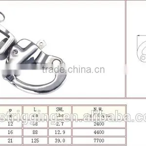 Carabiner Manufacture Nickel Plated Galvanized Industrial Dog Leash Snap Hook,Zinc Alloy Dog Leash Hook thumbnail-3