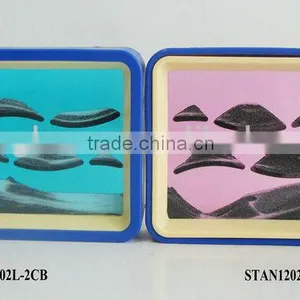 Two Colors Flowing Sand Art Scenery thumbnail-1