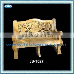 Outdoor Marble Classical Patio Bench JS-T027C thumbnail-1