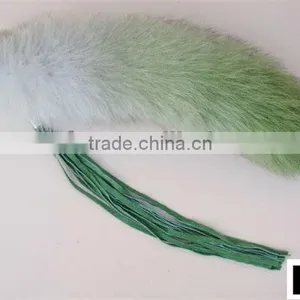Fashion Dyed 100% Genuine Fox Tail Fur Accessory for Bags thumbnail-3