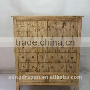 Chinese Antique Furniture Pine Wood Cabinet thumbnail-1