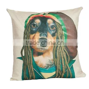 2016 Hot Sale Home Decorative Dog Oriental Custom Printing Cheap Cushion Cover thumbnail-5