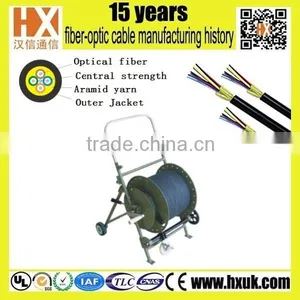 4 Core Single Mode 9/125 Tactical Fiber Optic Cables for Digital Camera Transmission thumbnail-1
