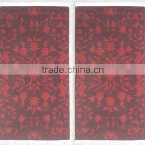 Blue Handknotted Woollen Carpet thumbnail-2