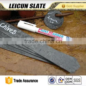 The Creative Cut Edge Set of 4 Slate Stone Plant Labels Wholesale thumbnail-2