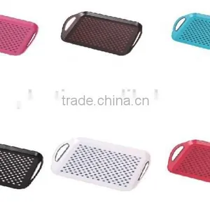 Plastic Anti-skid Food Serving Tray With Handle thumbnail-1
