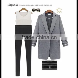 China 2014 Elegant Fashion Girls Sexy Tight Black Elastic Hin Thin Pencil Pants thumbnail-1