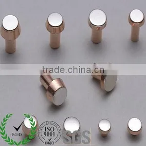 RoHS Approved High Quality Electric Contacts of Rivet Type/ Silver Contact Terminal for Relay thumbnail-1