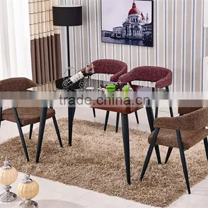 Tempered Glass Dining Table Dinette Combination of Stylish Minimalist Modern Furniture thumbnail-1