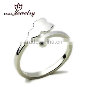 Wholesale Top Quality Fashionable Silver Wedding Ring thumbnail-1