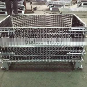 Collapsible Mesh Pallet Box/ Metal Basket thumbnail-1