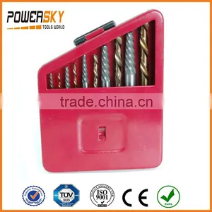 10-Piece M35 Cobalt HSS Screw Extractor Left Hand Drill Bit thumbnail-1