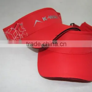 Fashion Red Custom Embroidery Sun Visors Wholesale thumbnail-5