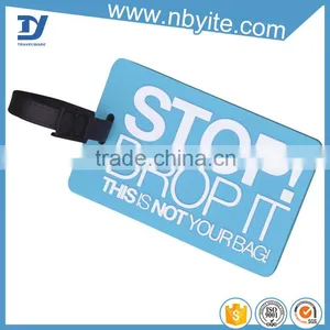 Factory Direct Sale Rubber Pvc Travel Luggage Name Tags thumbnail-4