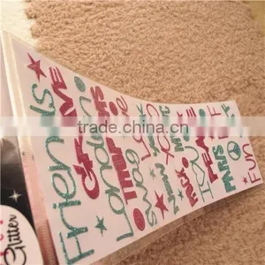 Fancy Glitter Mobile Round Stickers thumbnail-3