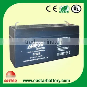High Quality 6v 3ah Rechargeable Lead Acid Battery thumbnail-1