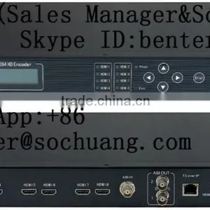 Digital Headend 8hdmi Streaming Encoder (HDCP/volume Edit,8*HDMI+ASI In,ASI+IP(1*MPTS/8*SPTS) Out) thumbnail-1