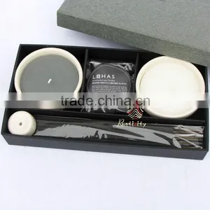 Special Design Scented Candle Set With Ceramic Bowl thumbnail-4