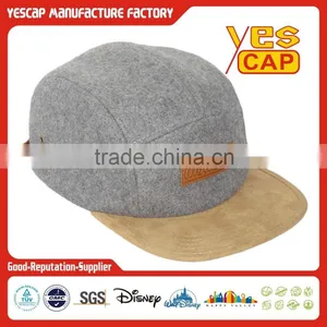 100%wool Blank 5 Panel Cap China Manufactory thumbnail-4