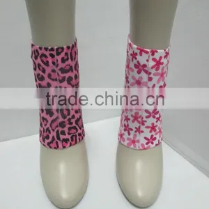 Pink Leopard Sock Heel / Elbow Socks / Printed Heel Socks thumbnail-5