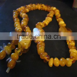 AMBER NECKLACE, ESCLUSIVE OLD VINTAGE, 100% NATURAL OLD AMBER thumbnail-2