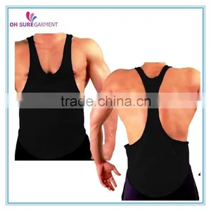 100% Cotton Mens Gym Singlet, Gym Tank Top thumbnail-1