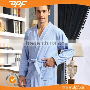 China Fabric Textile Shawl Collar Terry Dobby Gentleman Bathrobes thumbnail-1
