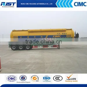 CIMC 60m3 3 Axle Bulk Cement Tank Semi Trailer thumbnail-1