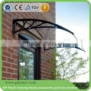 Windows Awning,DIY Plastic Polycarbonat Awning Shade Accessories Parts for Window and Canopy thumbnail-1