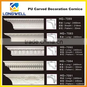 Exterior and Interior PU(Polyurethane) Carved Cornice Moulding thumbnail-5