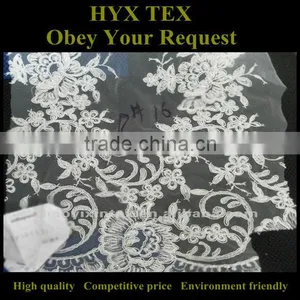 Spangle Embroidery Lace Fabric on Mesh for Wedding thumbnail-1