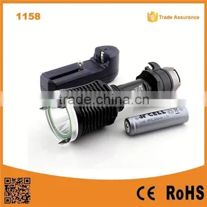 1158 New Design!! XM-L T6 LED Ultra Power Aluminum Torch Light Intrinsically Safe Flashlight Best Torch Light thumbnail-1