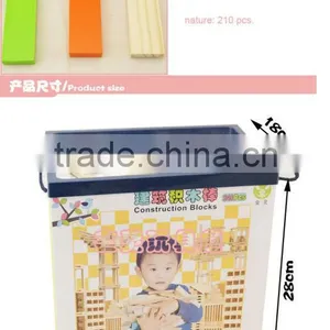 Confirm to EN71 ASTM 240pcs Wooden Construction Block Toys thumbnail-6