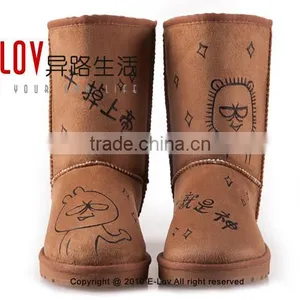 2015 Hot Sales High Quality and Cheap Shoes Womens Shoes Fur Winter thumbnail-4