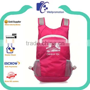 Lightweight Foldable Reusable and Recycled Nylon Backpack thumbnail-1