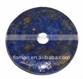 50mm Round Lapis Semi Precious Stone Donut thumbnail-1