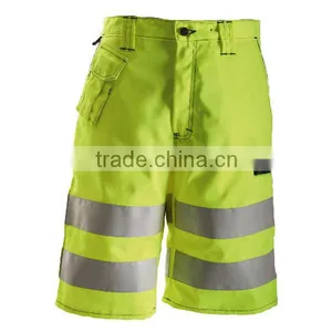 Electric Green Color Work Wear Shorts thumbnail-1