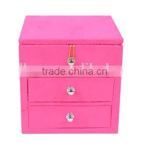 High Quality Faux Suede Factory Price Custom Ring Box thumbnail-2