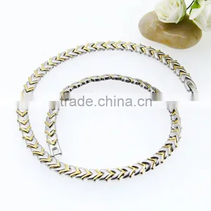 2016 Hot Selling Jiwelry With Silver -gold Steel Healthy Bio Arrow Necklace thumbnail-3