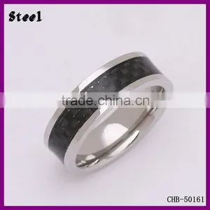 316 Stainless Steel Black Lattice Gold Fnger Ring Without Stone thumbnail-1