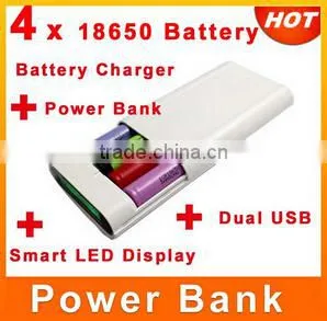 Universal Battery Double USB Ports 3.7V 18650 Power Bank Backup Power Best for Travel thumbnail-1