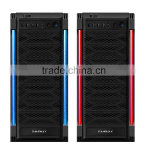 8825 New Case New Stylish Case, Manual Switchable Lighting, 0.6mm SECC Black Interior Chassis thumbnail-2