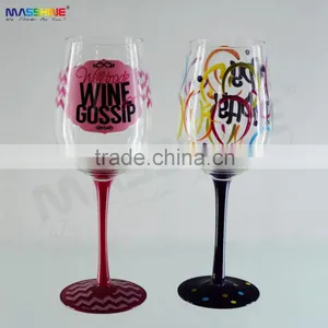 Wine Glass With Colour Decoration Girl Series thumbnail-3