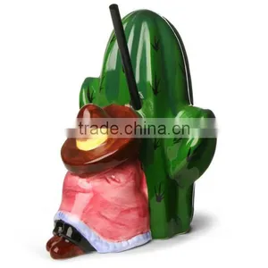 Ceramic Mexican Siesta Cactus Cocktail Cup thumbnail-2