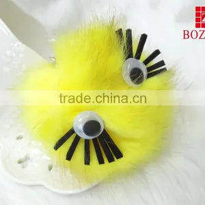 Artificial Cartoon Style Pompom Fur Ball Keychain thumbnail-1