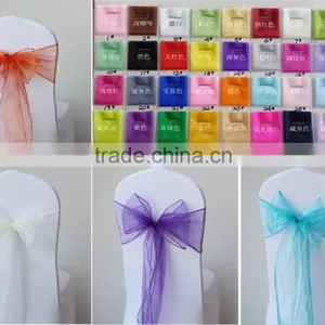 Fancy Wedding Spandex Chair Sashes thumbnail-1