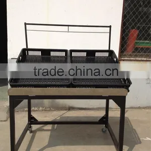 600*400*100mm RH-VFB01 Plastic Hollow Out Basket for Vegetable & Fruit Rack for Sale thumbnail-5