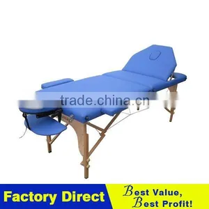 PU Reiki Portable Massage Table Salon Spa Blue thumbnail-1