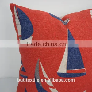 Custom Seat Cushions Cover Nautical Sailing Design Print Square Cushion Cover thumbnail-4