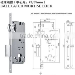 Stainless Steel Bathroom Door Handle Lock Set and Toilet With Handle or Betech Lock thumbnail-1